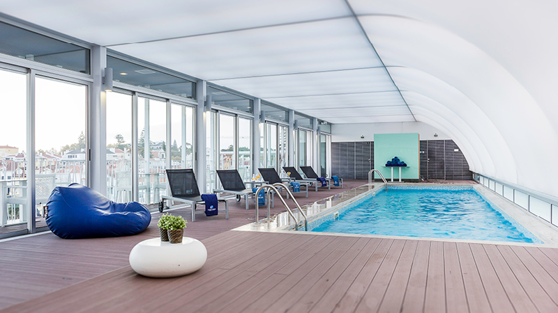 Tagterraasse på Hotel Baia, Lissabonkysten